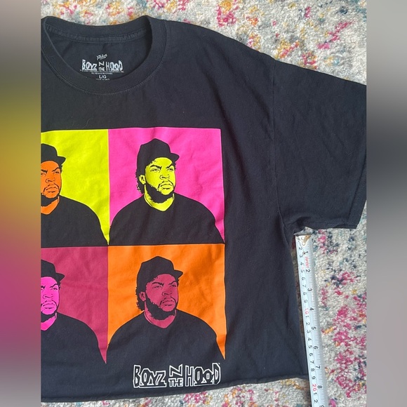 Womens Large Philco’s Boyz N The Hood Crop Top Black T Shirt - Picture 6 of 9
